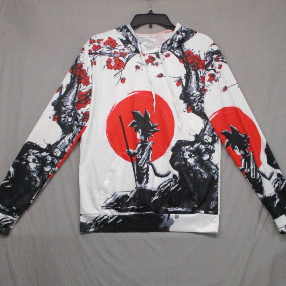Dragon Ball Z Hoodie White, Black, red Men Size | M